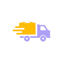 Fast Truck Delivery Logo