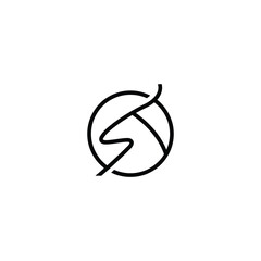 Letter s deer head logo for animal, brand, business, icon, identity, illustration, initial, typography, vector, symbol, letter, s, head, deer, vector, design, wildlife, stag, hunter, emblem, elegant