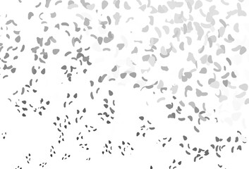 Light silver, gray vector pattern with chaotic shapes.