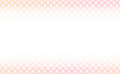 ピンクの水彩風の市松模様の背景