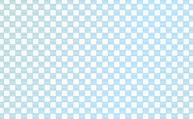 ブルーの水彩風の市松模様の背景