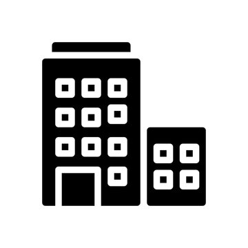 office building glyph icon
