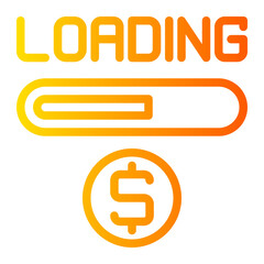 loading gradient icon