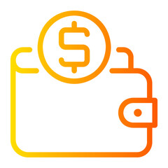 wallet gradient icon