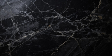 Texture Of Grotesque Black Marble With Veins Created Using Artificial Intelligence