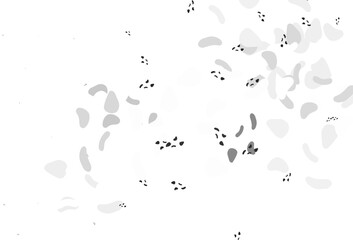 Light black vector pattern with chaotic shapes.