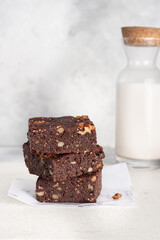 milkand brownies