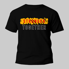 illustrations typography for print t shirt