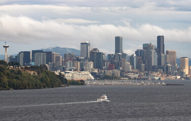 Downtown Seattle and Puget Sound - Seattle, Washington, USA
