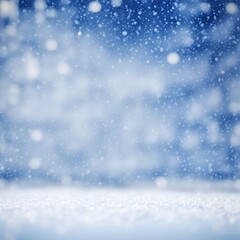 Natural Winter Christmas with snowfalls background. A Generative AI Digital Illustration.
