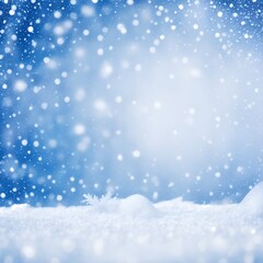 Naklejka premium Natural Winter Christmas with snowfalls background. A Generative AI Digital Illustration. 