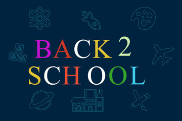Fototapeta premium Back to School