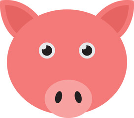 Pig head illustration