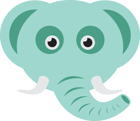 Elephant head illustration