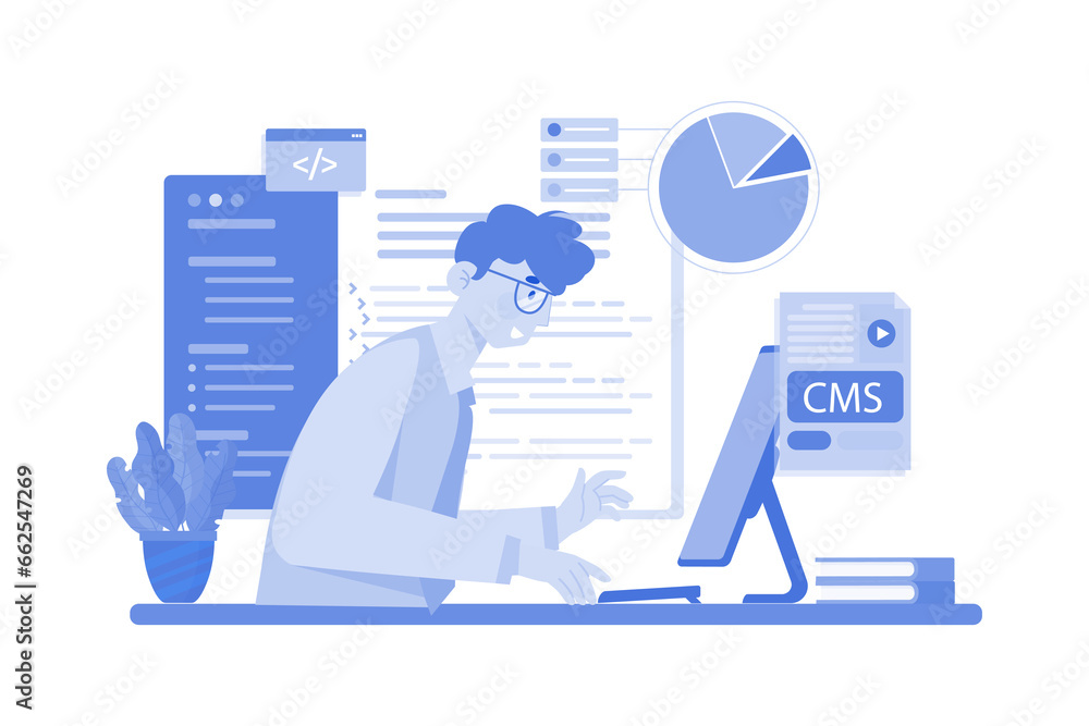 Canvas Prints engineer it specialist programmer man work at home