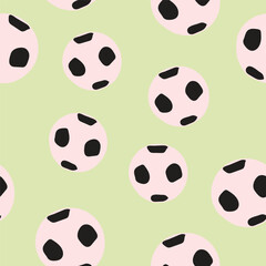 Seamless pattern of hand drawn football. vector pattern background design.