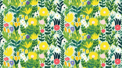 seamless ditsy flowers repeating pattern, tiny flowers pattern, ditsy, liberty , meadow, floral © peacefy