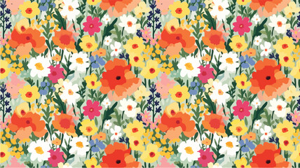 seamless ditsy flowers repeating pattern, tiny flowers pattern, ditsy, liberty , meadow, floral © peacefy