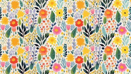 seamless ditsy flowers repeating pattern, tiny flowers pattern, ditsy, liberty , meadow, floral © peacefy