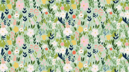 seamless ditsy flowers repeating pattern, tiny flowers pattern, ditsy, liberty , meadow, floral © peacefy