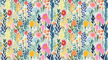 seamless ditsy flowers repeating pattern, tiny flowers pattern, ditsy, liberty , meadow, floral © peacefy