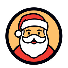 Santa Claus simple vector