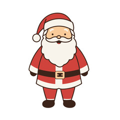 Santa Claus simple vector