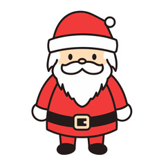 Santa Claus simple vector