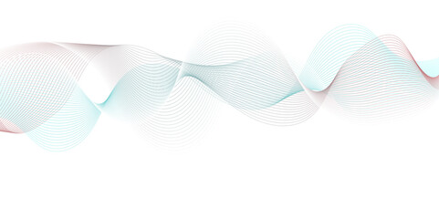 Abstract white and blue blend waves carve smooth lines and technology background. Modern white flowing wave lines and glowing moving lines. Futuristic technology and sound wave lines background.