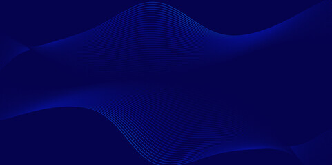 Abstract blue blend waves lines futuristic technology background. Modern blue flowing wave lines and glowing moving lines. Futuristic technology and sound wave lines background.
