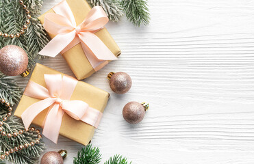 Christmas Decor with Copy Space