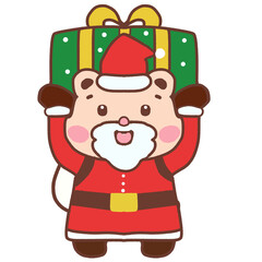 santa claus with gifts