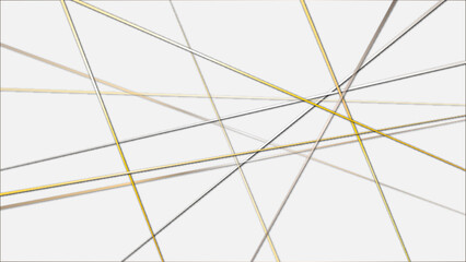 Obraz premium Abstract golden geometric random chaotic lines background. Luxury premium lines background.