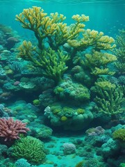 Fototapeta na wymiar coral reef in the ocean