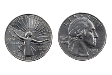 Maya Angelou, American Women, special edition, quarter dollar, US Coin 2022 Head and reverse, George Washington

