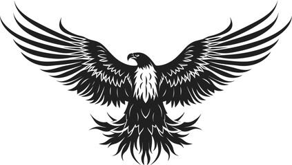 vintage eagle vector illustration for logos, tattoos, stickers, t-shirt designs, hats