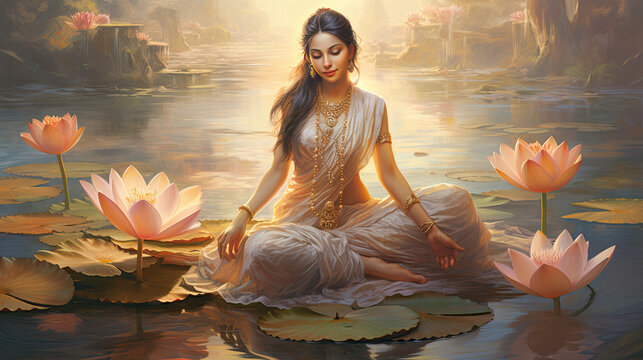 Goddess Lakshmi in all her divinity