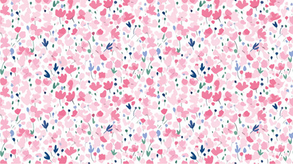seamless ditsy flowers repeating pattern, tiny flowers pattern, ditsy, liberty , meadow, floral © peacefy