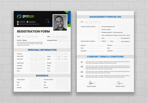 Company Registration Form Template