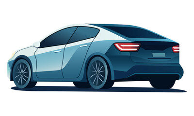 Car isolated on the background. Ready to apply to your design. Vector illustration.