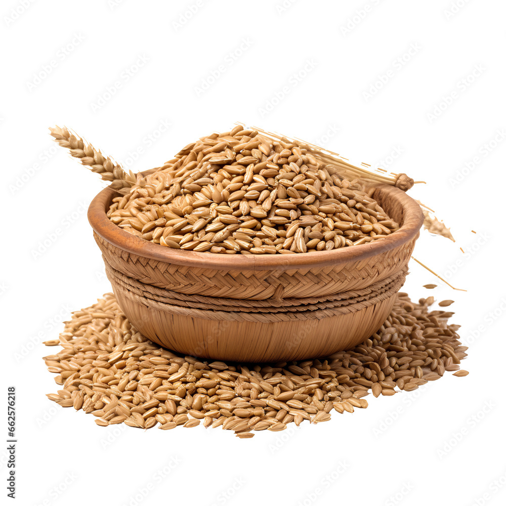 Wall mural wheat grains on transparent background png - Wall murals