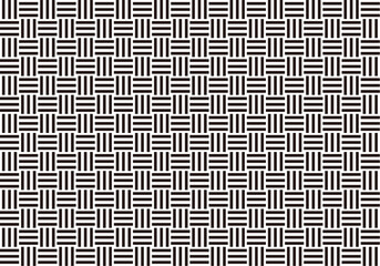 Horizontally And Vertically Repeatable Monochrome Seamless Japanese Vintage Pattern On A White Background. Vector Illustration. - obrazy, fototapety, plakaty