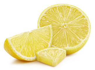 Lemon isolated on white background