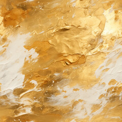 Seamless abstract gold paint peel off pattern background, ai generative