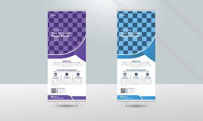 Corporate rollup banner template for your Corporate business