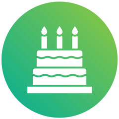 Cake Vector Icon Design Illustration