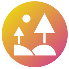 Landscape Vector Icon Design Illustration