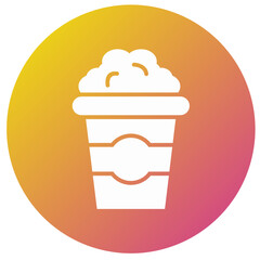 Pop corn Vector Icon Design Illustration