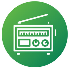 Radio Vector Icon Design Illustration