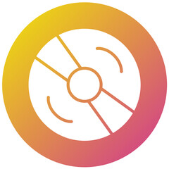 Compact Disc Vector Icon Design Illustration
